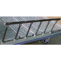 Manual 2 Crank Punching with Aluminum Alloy Guardrail Nursing Bed